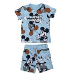 Blue Mickey short sleeves T-shirt and shorts set