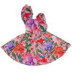 Regular fit print shoulder detail Jersey dress
