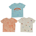 Little Angels pastel fun curious T-shirts 3 pack