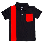Boy's button collar polo shirt