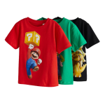 3 Pack Super Mario classic T-shirts