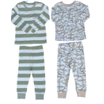 2 pack pajamas set with aircraft print