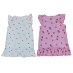 Baby girls flutter handsleeve night gown