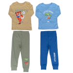 Baby boy longsleeve pyjamas with animal and text designs