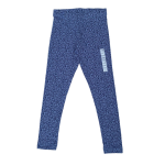 Navy blue floral print leggings