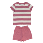Pink striped short pyjamas