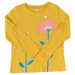 Flower bloom long-sleeve graphic tee