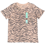 Zebra stripes print t-shirt
