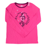 Pink Long Sleeve top with mermaid and floral graphic