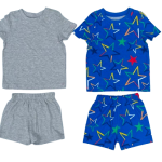 2 Pack set of multicolor comfy pyjamas